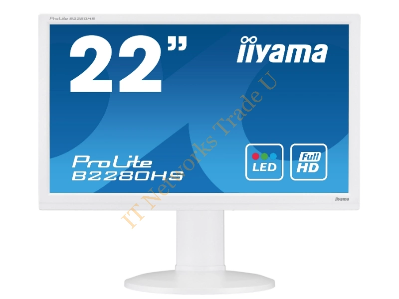 B2280HS-W1 - iiyama ProLite B2280HS-W1 21.5" Full HD LED Matt Flat White computer monitor