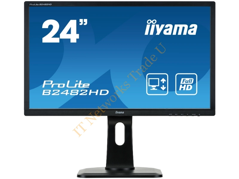 B2482HD-B1 - iiyama ProLite B2482HD-B1 24" Full HD LED Matt Flat Black computer monitor LED display