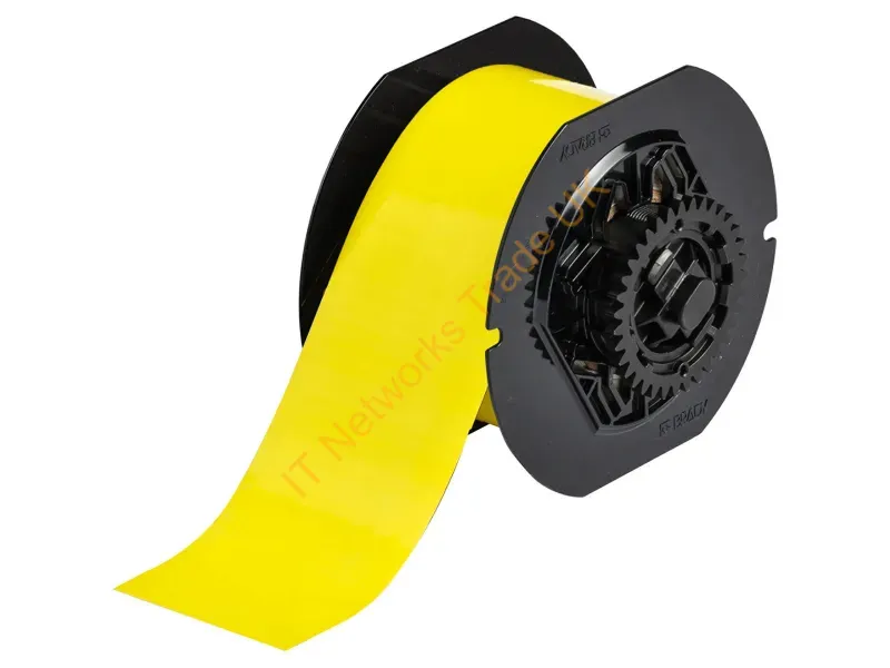 B30C-2500-509-YL - Brady People Id Bpi, Ncnr, Magnetic Polyester Label Tape For B30 Printers - 2.5", Yellow