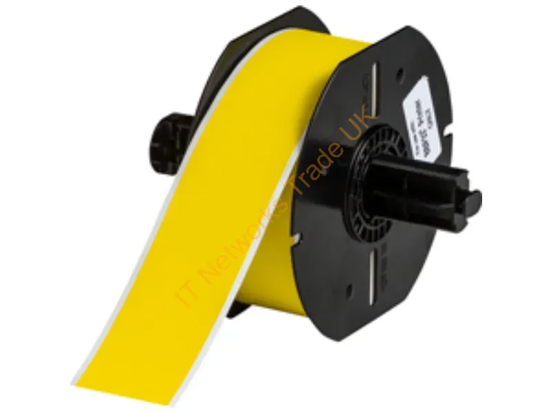 B33C-1500-437YL - Brady B33,B437,Yellow,1.5 X 85Ft. Fit Self-Adhesive Printer Label