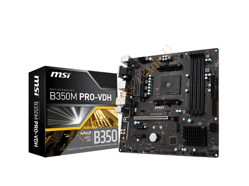 MSI B350M PRO-VDH AMD B350 Socket AM4 Micro ATX