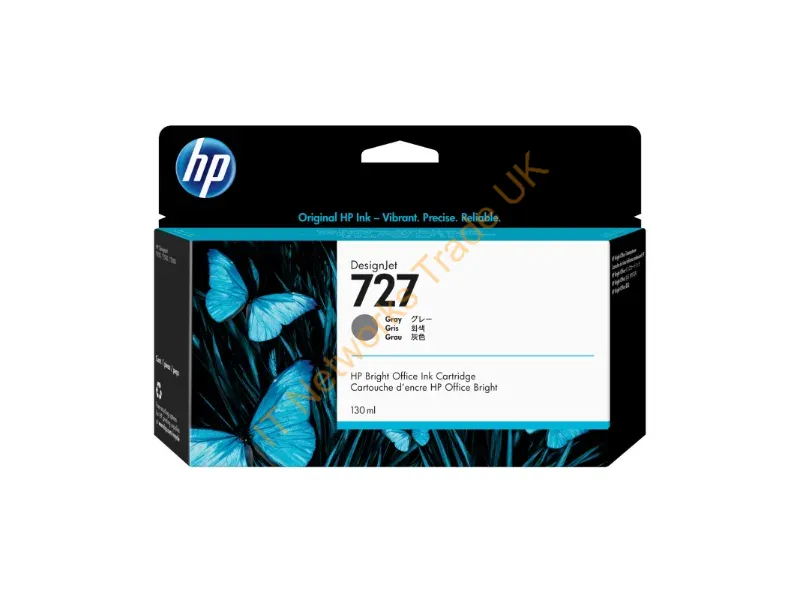 B3P24A - B3P24A (727) Ink Cartridge Gray, 130Ml