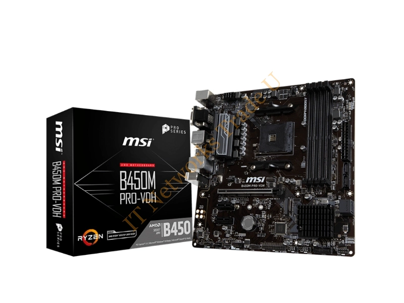 MSI B450M PRO-VDH AMD B450 Socket AM4 Micro ATX motherboard