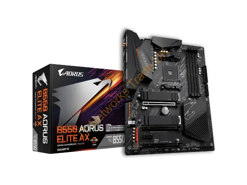 B550AORUSELITEAX - Gigabyte B550 Aorus Elite Ax Motherboard Amd B550 Socket Am4 Atx