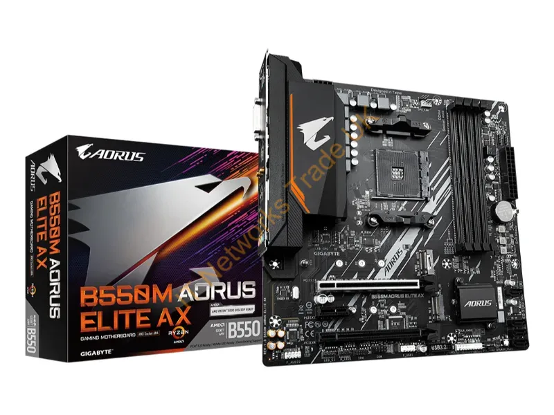 B550MAORUSELITEAX - Gigabyte B550M Aorus Elite Ax Motherboard Amd B550 Socket Am4 Micro Atx