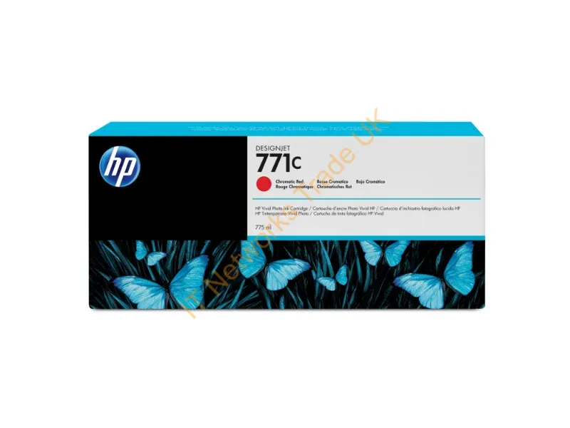 HP B6Y08A (771C) Ink cartridge red, 775ml Printer