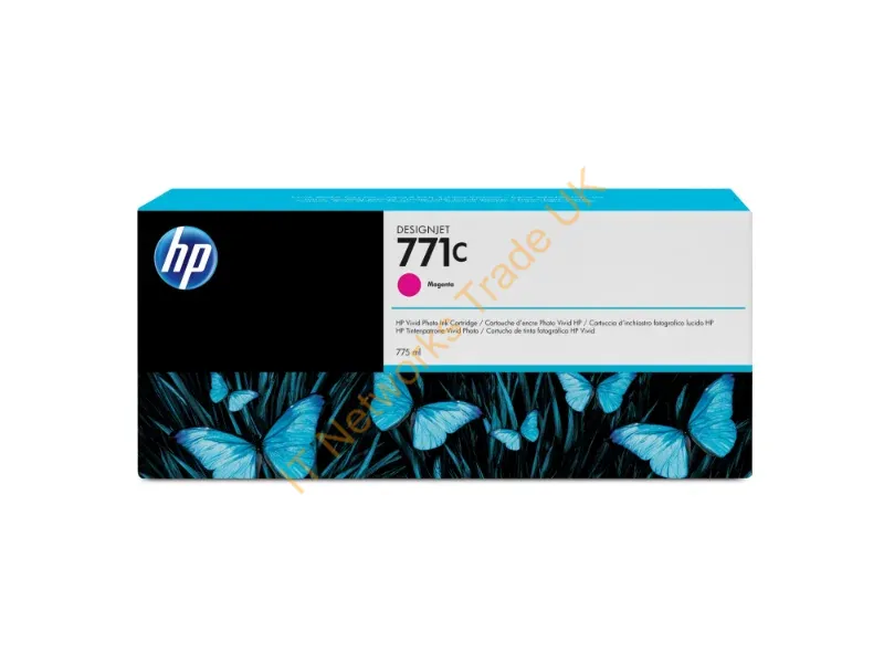 HP B6Y09A (771C) Ink cartridge magenta, 775ml Printer