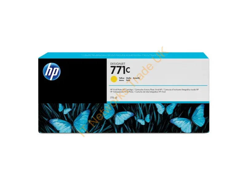 HP B6Y10A (771C) Ink cartridge yellow, 775ml Printer