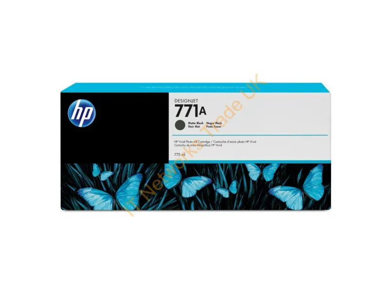 B6Y15A - B6Y15A (771A) Ink Cartridge Black Matt, 775Ml