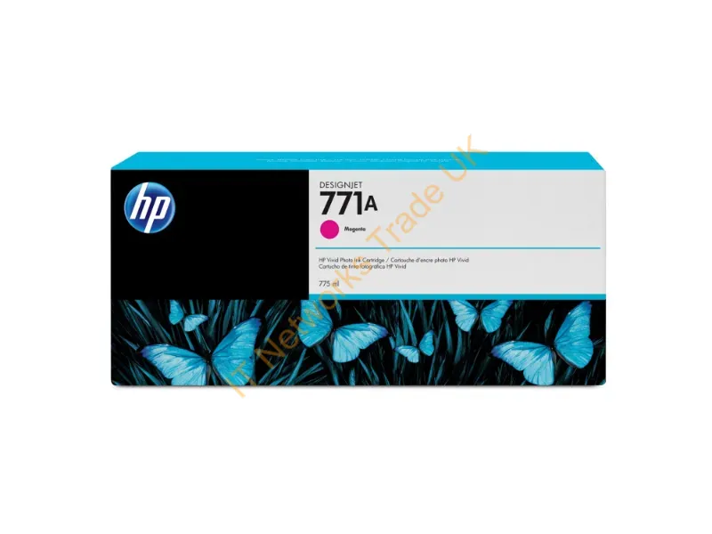 B6Y17A - B6Y17A (771A) Ink Cartridge Magenta, 775Ml