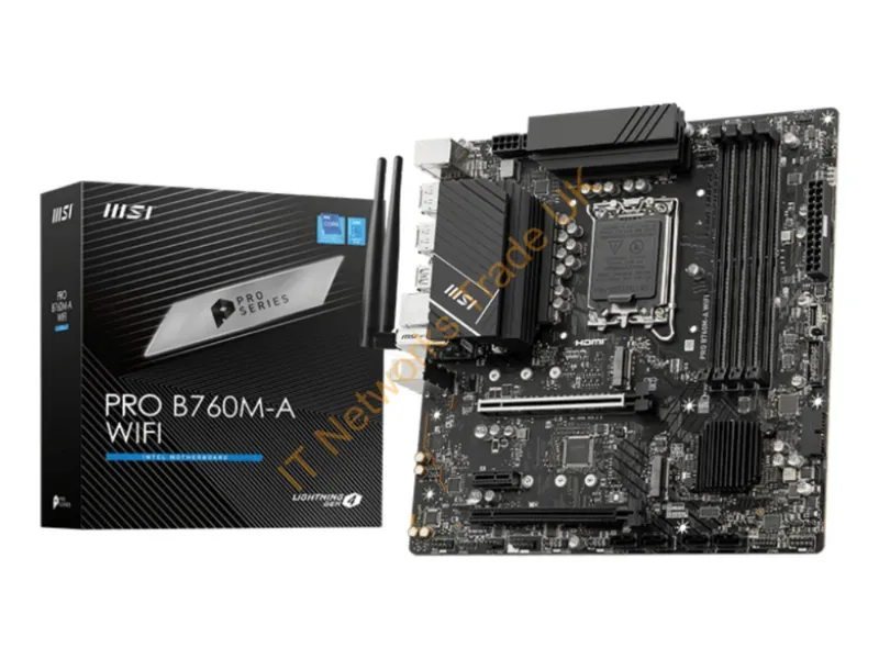 B760MAWIFI - Msi Pro B760M-A Wifi Motherboard Intel B760 Lga 1700 Micro Atx