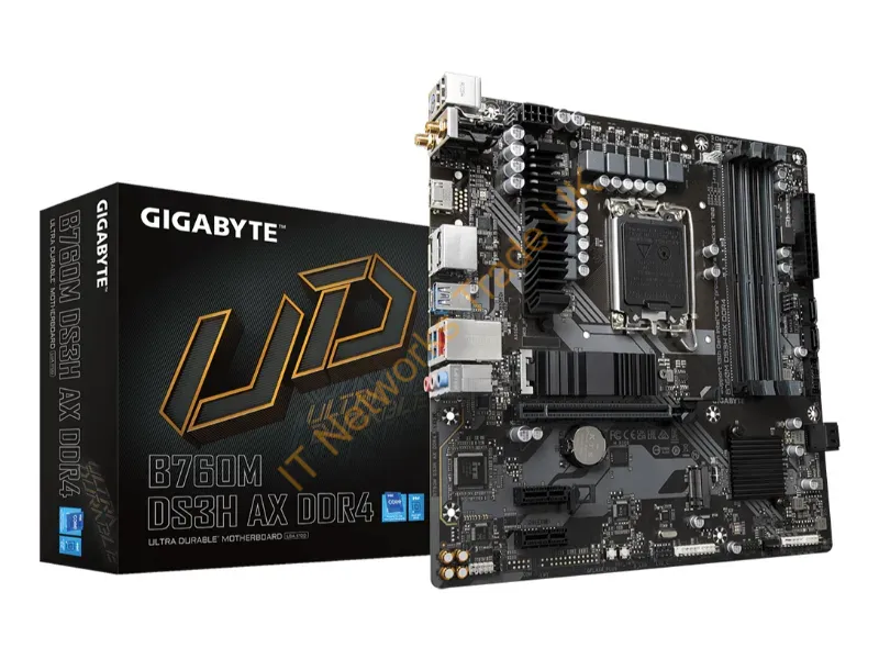 B760MDS3HAXDDR4 - Gigabyte B760M Ds3H Ax Ddr4 Motherboard Intel B760 Express Lga 1700 Micro Atx