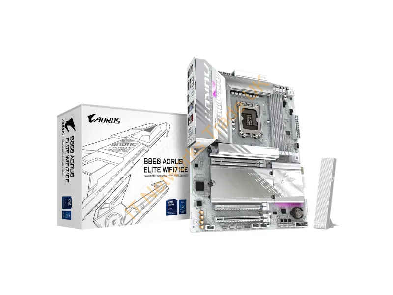 B860AELITEWF7ICE - Gigabyte B860 Aorus Elite Wifi7 Ice Intel B860 Lga 1851 (Socket V1) Atx