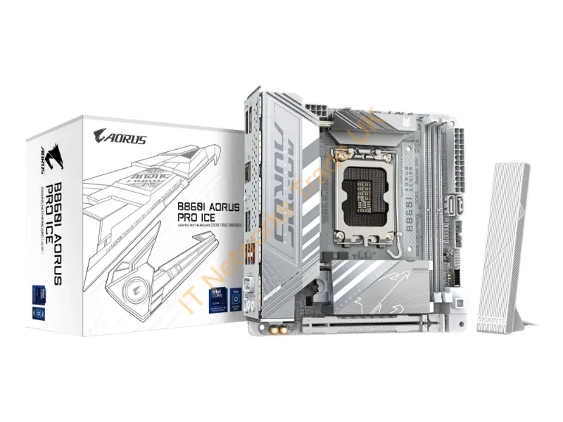 B860IAORUSPROICE - Gigabyte B860I Aorus Pro Ice Motherboard Intel B860 Lga 1851 (Socket V1) Mini Itx