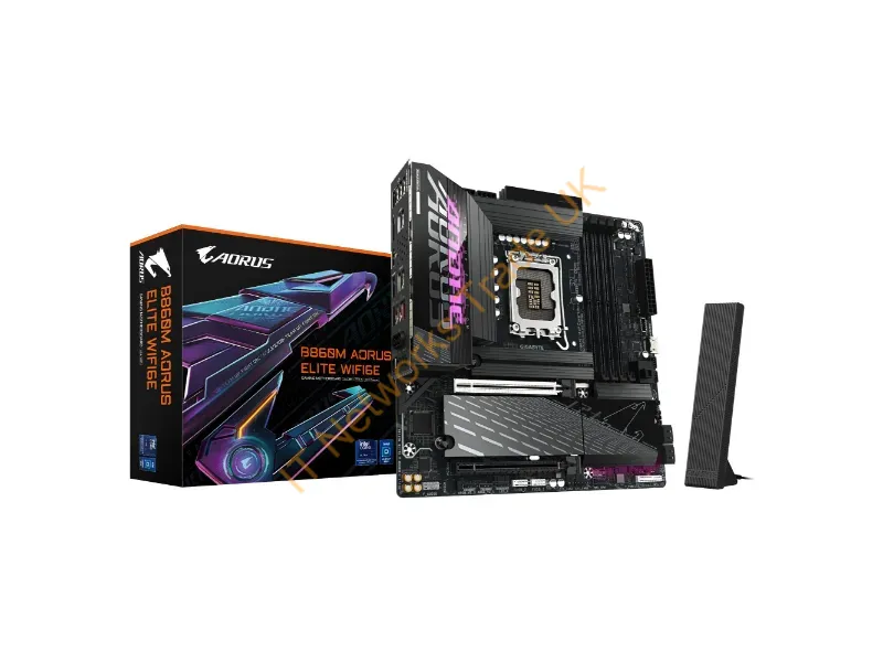B860MAELITEWIFI6E - Gigabyte B860M Aorus Elite Wifi6E Intel B860 Lga 1851 (Socket V1) Micro Atx