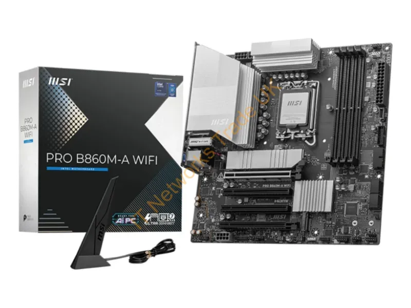 B860MAWIFI - Msi Pro B860M-A Wifi Motherboard Intel B860 Lga 1851 (Socket V1) Micro Atx