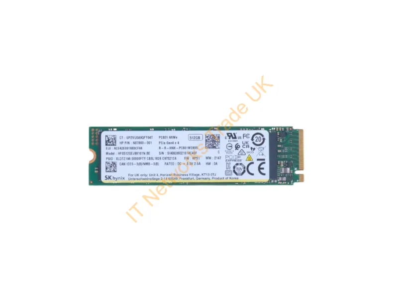 B8BD5AA - Hp 512Gb Pcie-4X4 Solid State Drive