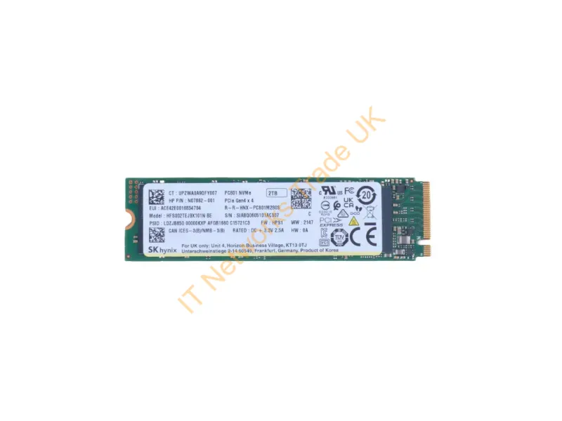 B8BD7AA - Hp 2Tb Pcie-4X4 Solid State Drive