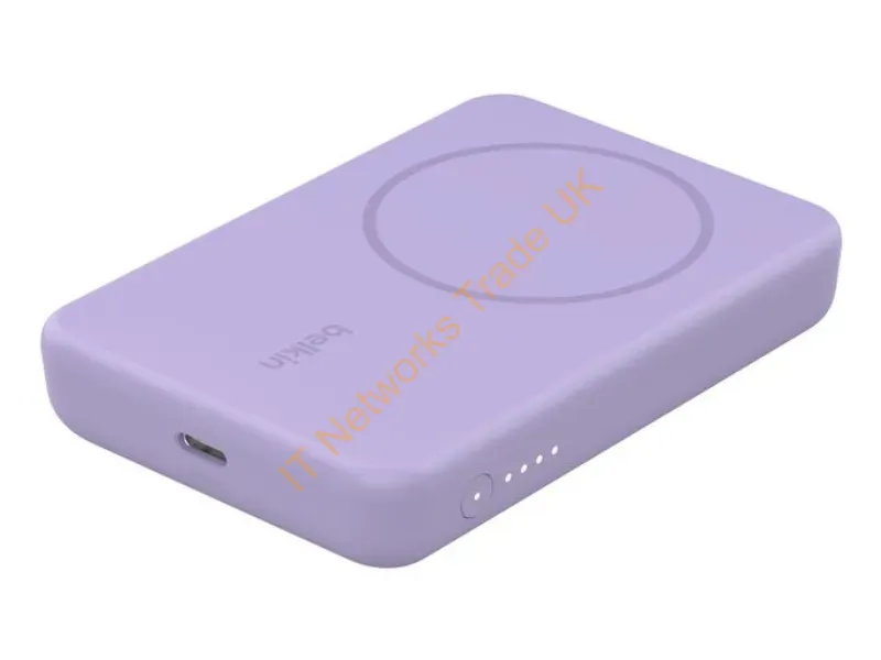 BBC010-PU - Belkin Boostcharge 5000 Mah Wireless Charging Lavender