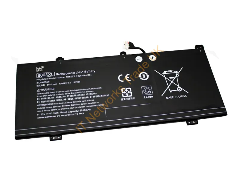 BC03XL-BTI - Bti Bc03Xl- Industrial Rechargeable Battery Lithium-Ion (Li-Ion) 5010 Mah 11.55 V