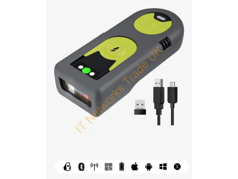 BCST-42_GREEN - Inateck BCST-42 Handheld bar code reader 2D CMOS Black, Green, Grey