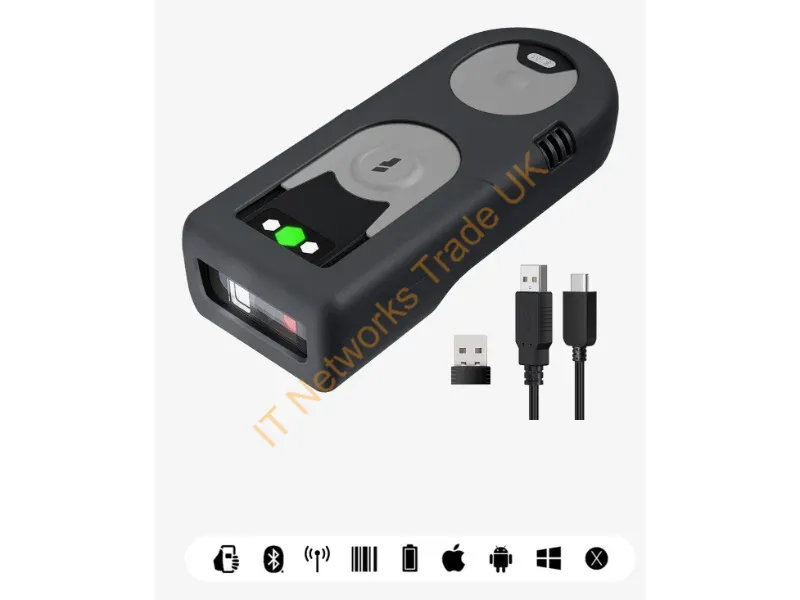 BCST-43_GRAY - Inateck BCST-43 Handheld bar code reader 1D CMOS Black, Green, Grey
