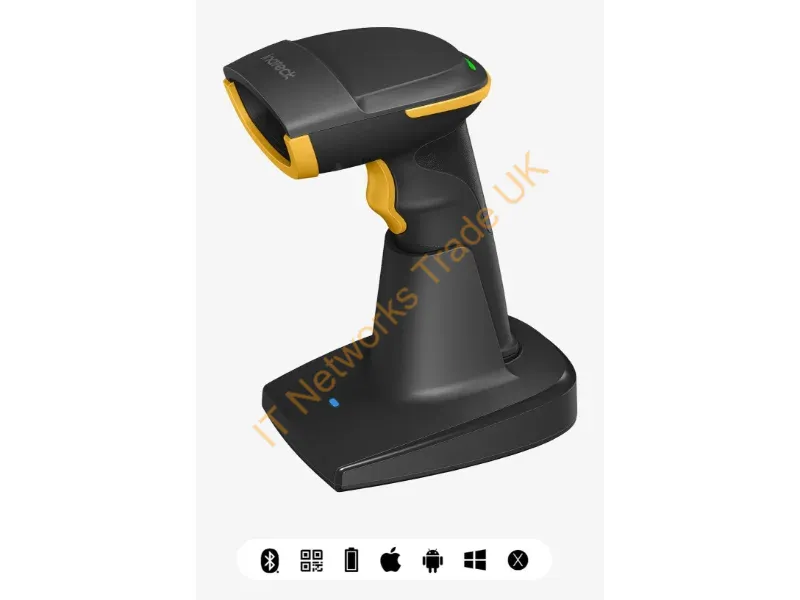 BCST-54_BLACK - Inateck BCST-54 Handheld bar code reader 1D/2D CMOS Black, Yellow
