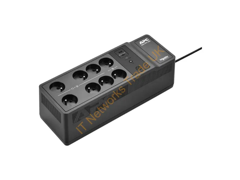 BE1050G2-FR - APC Back-UPS, 1050VA/600W Floor/Wall Mount, 230V, 8x French/Belgian outlets, USB Type A+C Port, User Replaceable Battery