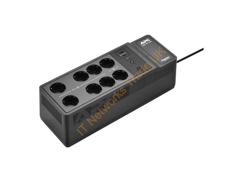 BE1050G2-GR - APC Back-UPS, 1050VA/600W Floor/Wall Mount, 230V, 8x Schuko CEE 7/3 outlets, USB Type A+C Port, User Replaceable Battery