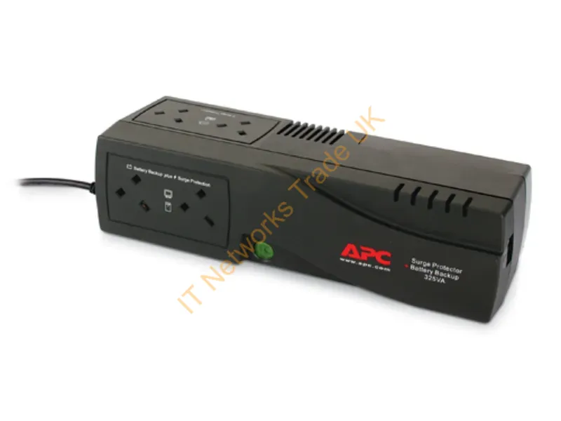 BE325-UK - APC Back-UPS 325, UK 325VA 4AC outlet(s) Compact Charcoal uninterruptible power supply (UPS)