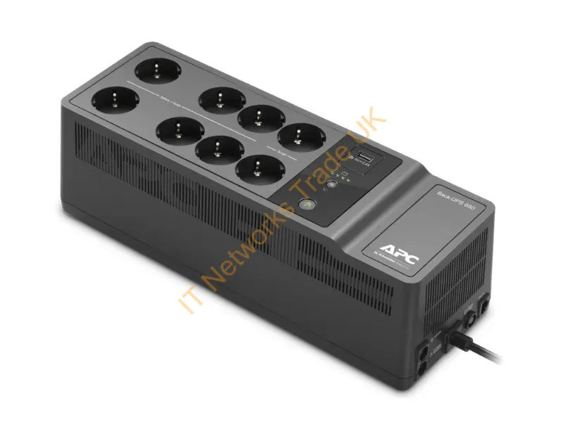 BE650G2-GR - APC Back-UPS 650VA 230V 1 USB charging port (Offline-) USV uninterruptible power supply (UPS) Standby (Offline) 0.65 kVA 400 W 8 AC outlet(s)