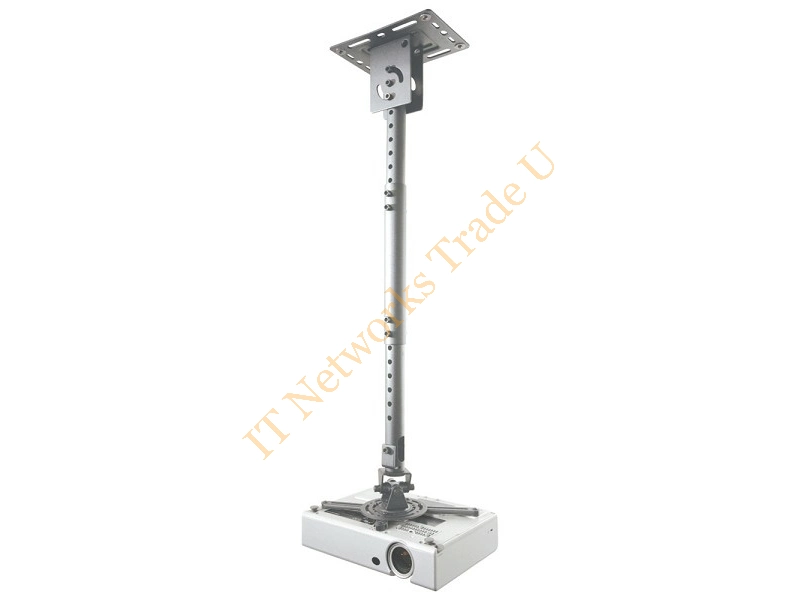 BEAMER-C100SILVER - Newstar Universal Projector Ceiling Mount, Height Adjustable (58-83cm) Silver Accessory