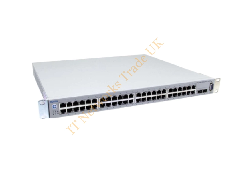 BES210-48T Nortel 48-Port 10/100Base-TX Managed Fast Ethernet Switch with 2 Combo Gigabit SFP Ports Network Switch