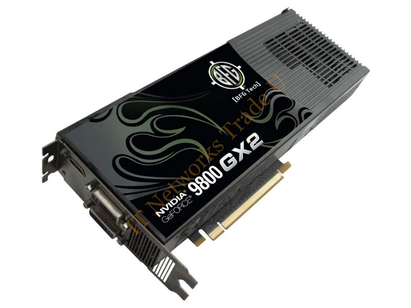 BFGE981024GX2OCXE BFG GeForce 9800 GX2 1GB 512-Bit GDDR3 PCI Express 2 x16 HDCP Ready SLI Support Video Graphics Card