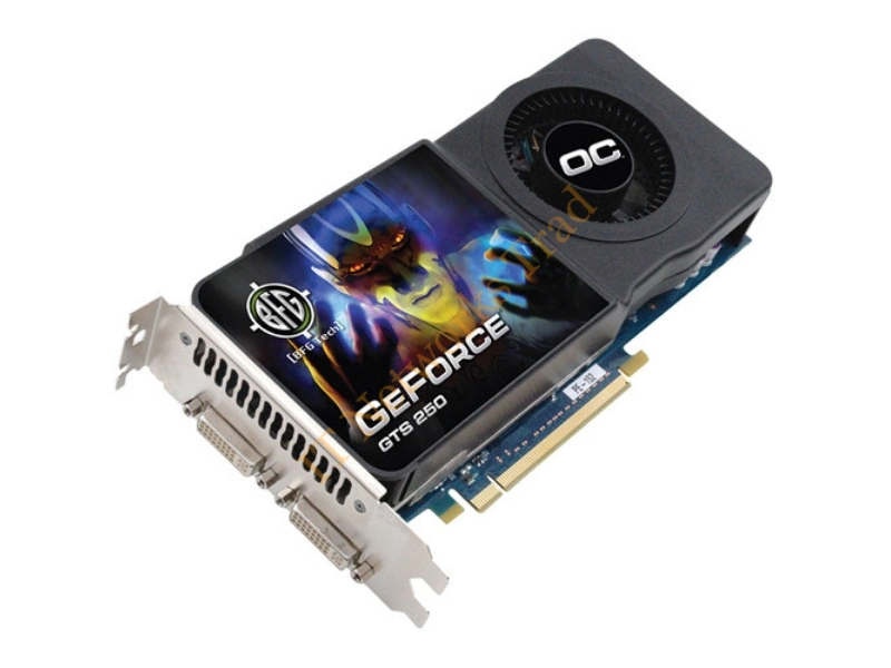 BFGEGTS2501024DE BFG GeForce GTS 250 1GB 256-Bit GDDR3 PCI Express 2 x16 HDCP Ready SLI Support Video Graphics Card