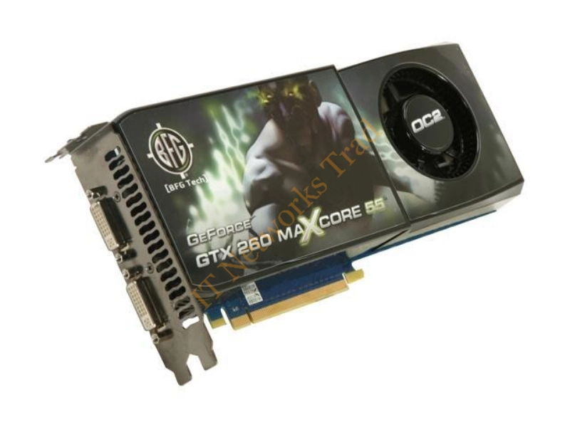 BFGEGTX260MC896OC2DE BFG GeForce GTX 260 Maxcore 55 896MB 448-Bit GDDR3 PCI Express 2 x16 HDCP Ready SLI Supported Video Graphics Card