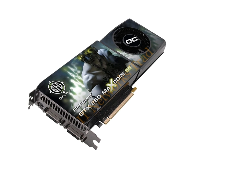 BFGEGTX260MC896OCBE BFG GeForce GTX 260 Core 216 896MB 448-Bit GDDR3 PCI Express 2 x16 HDCP Ready SLI Supported Video Graphics Card