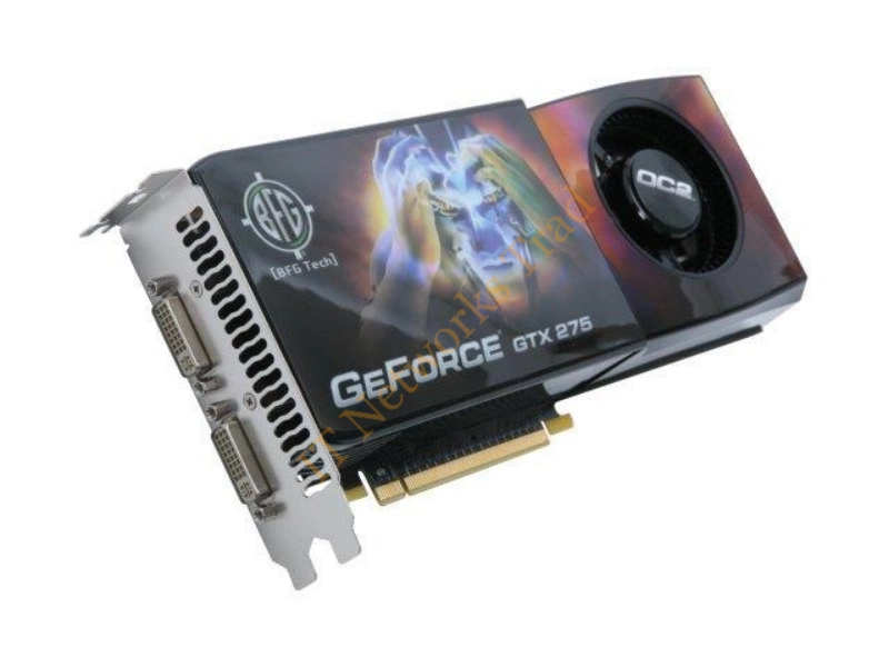 BFGEGTX275896OC2E BFG GeForce GTX 275 896MB 448-Bit GDDR3 PCI Express 2 x16 HDCP Ready SLI Support Video Graphics Card