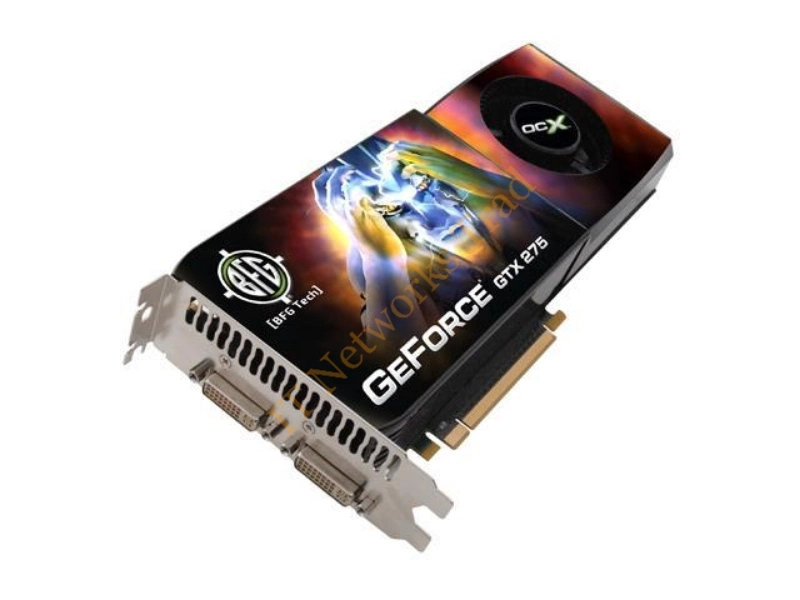 BFGEGTX275896OCXE BFG GeForce GTX 275 896MB 448-Bit GDDR3 PCI Express 2 x16 HDCP Ready SLI Support Video Graphics Card