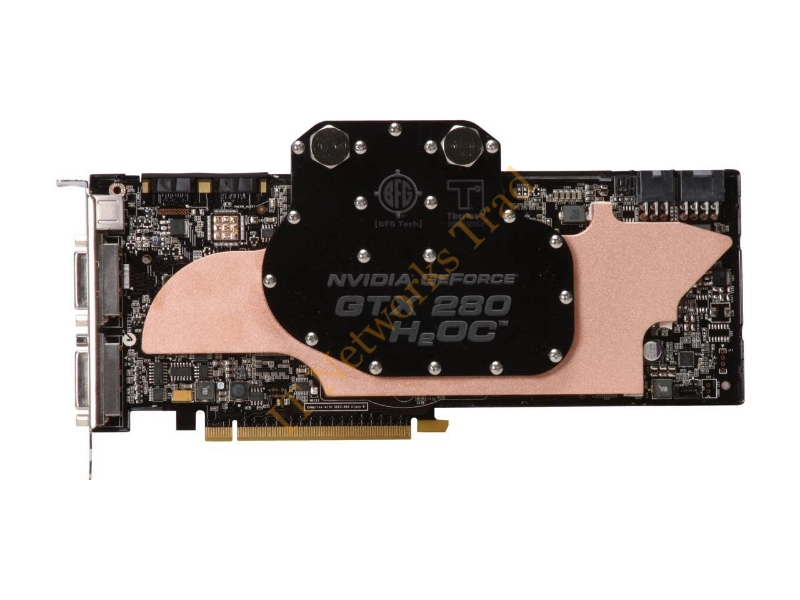 BFGEGTX2801024H2OCWE BFG GeForce GTX 280 1GB 512-Bit GDDR3 PCI Express 2 x16 HDCP Ready SLI Support Video Graphics Card