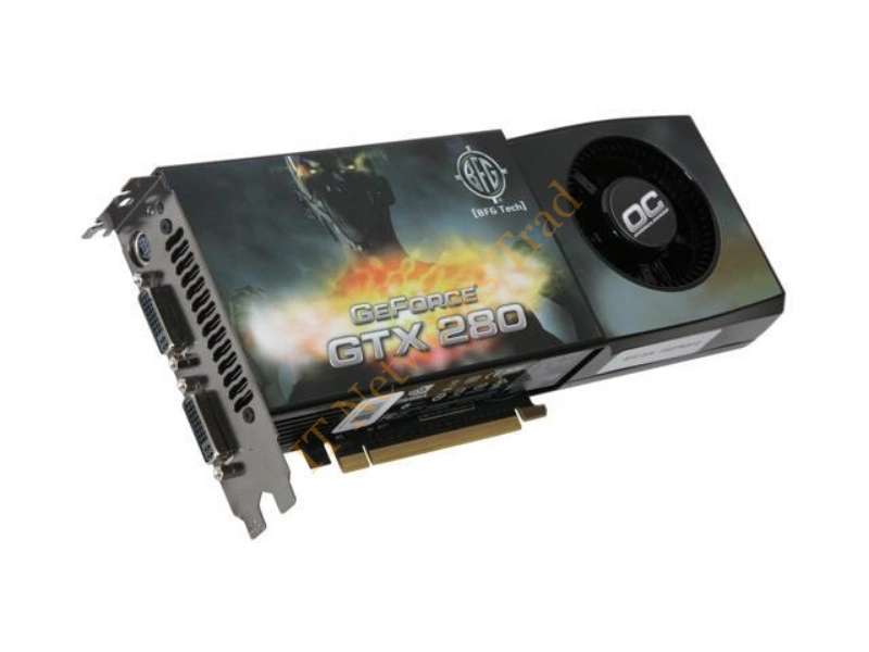 BFGEGTX2801024OCE BFG GeForce GTX 280 1GB 512-Bit GDDR3 PCI Express 2 x16 HDCP Ready SLI Support Video Graphics Card