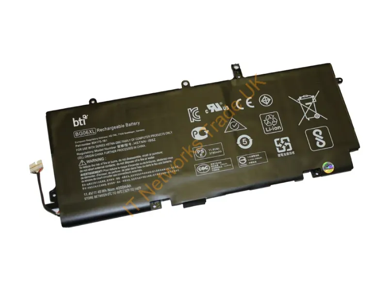 BG06XL-BTI - Bti Bg06Xl- Industrial Rechargeable Battery Lithium-Ion (Li-Ion) 3780 Mah 11.4 V