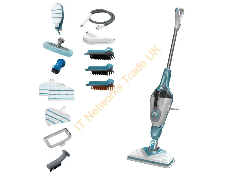 BHSM1610DSM-GB - Black & Decker BHSM1610DSM-GB steam cleaner Portable steam cleaner 0.5 L 1600 W Blue, White