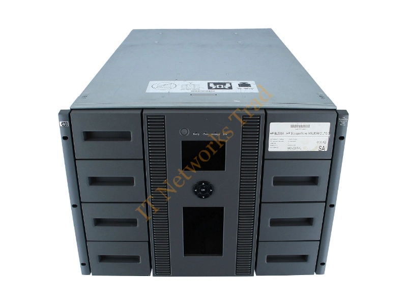 BL533A HP MSL8096 LTO Ultrium 5 Tape Library 2 x Drive/96 x Slot LTO Ultrium 5 144 TB (Native) / 288 TB (Compressed) Fiber Channel Network USB Tape Drive Storage