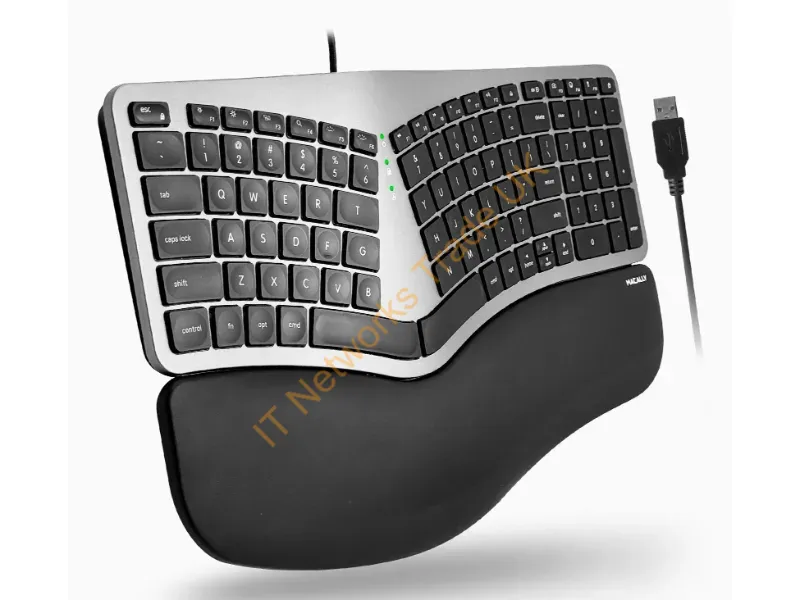 BLERGO2SG - Macally Wired Ergonomic Mac Keyboard