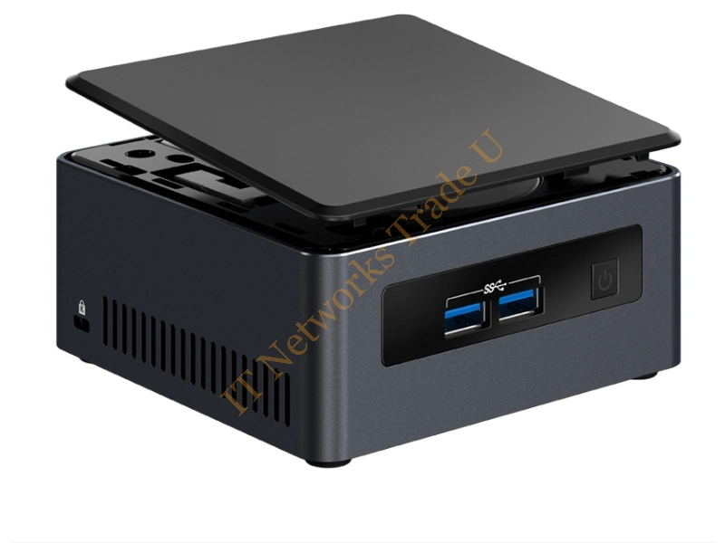 Intel NUC NUC7i3DNHE BGA 1356 2.40GHz i3-7100U UCFF Black Desktop Barebone