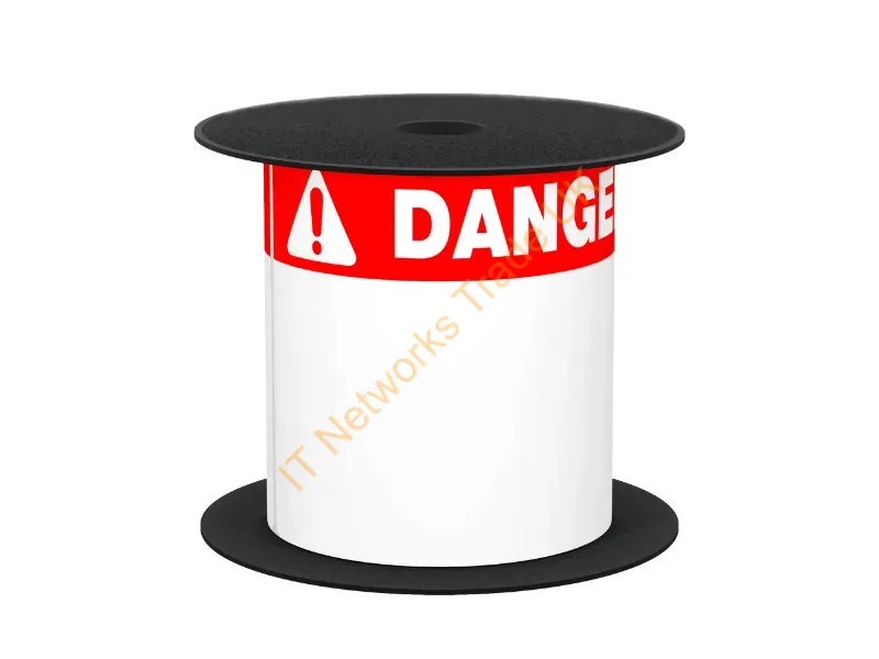 BMSLT46DANGB - Brother Bmslt46Dangb Printer Label Red, White Self-Adhesive Printer Label