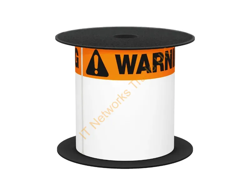 BMSLT46WARN - Brother Bmslt46Warn Printer Label Black, Orange, White Self-Adhesive Printer Label