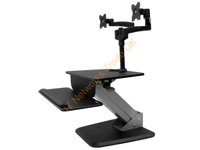BNDSTSDUAL - Startech.Com Bndstsdual Multimedia Cart/Stand Black Flat Panel Multimedia Stand
