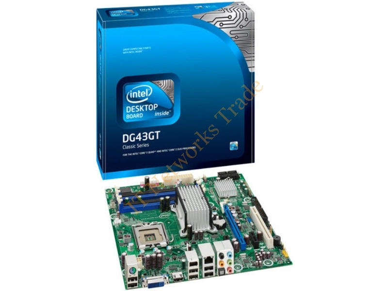 BOXDG43GTPP Intel G43 Express Chipset DDR2 Socket LGA-775 VGA Audio USB 2.0 Micro ATX Desktop Motherboard